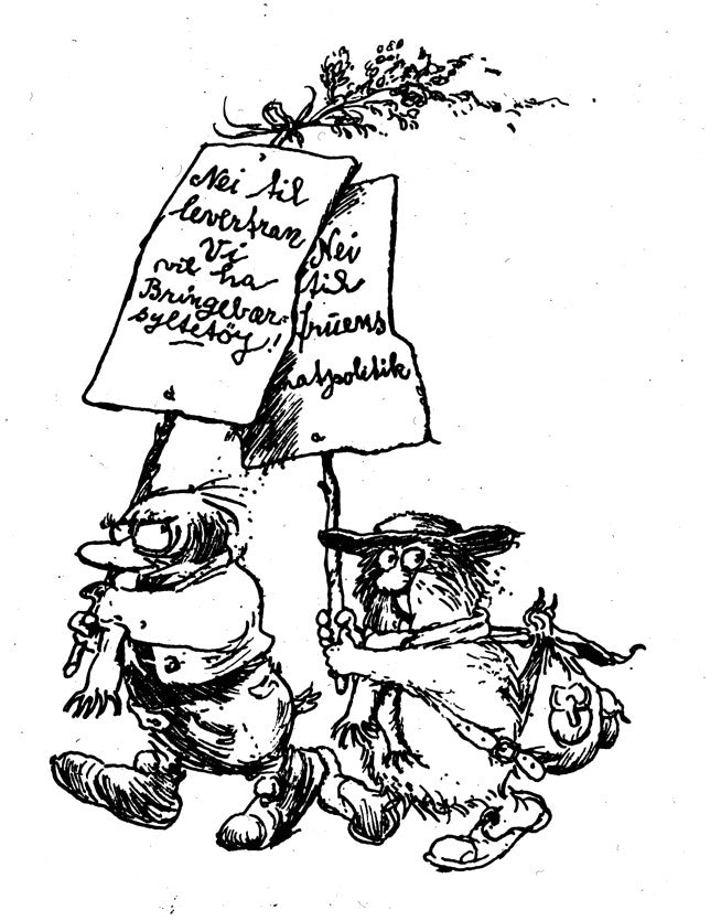 Maiopprøret - Tegning