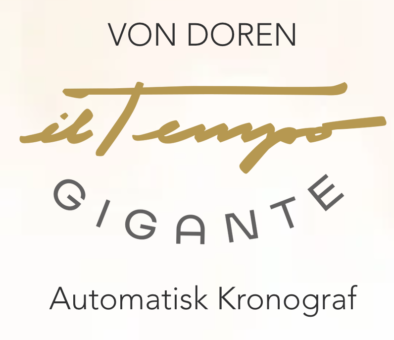 Il Tempo Gigante Automatisk Kronograf, sort klokke