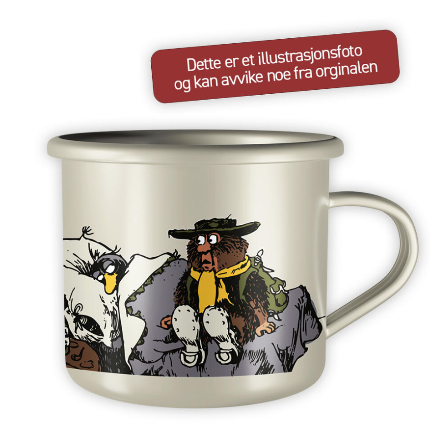 Solan og Ludvig i senga - Emaljekopp