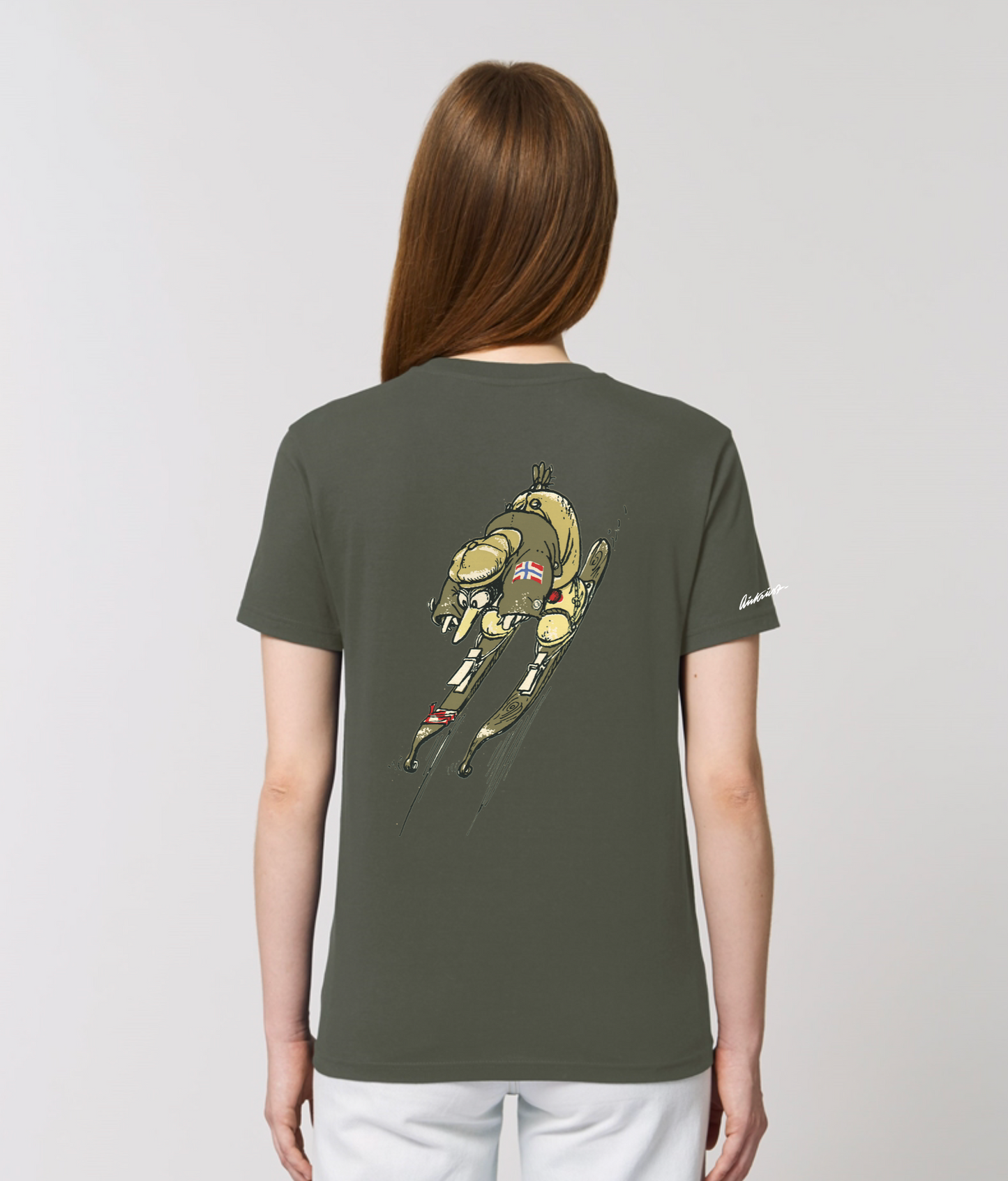 Solan hopper ski - khaki, t-skjorte
