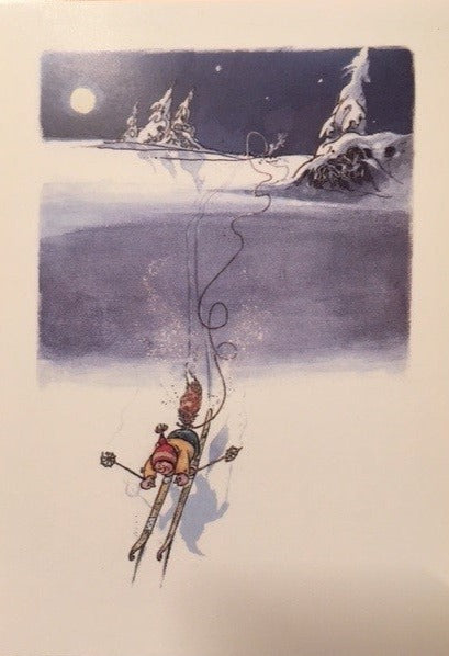 Postkort - Gurin ned Baugsberget