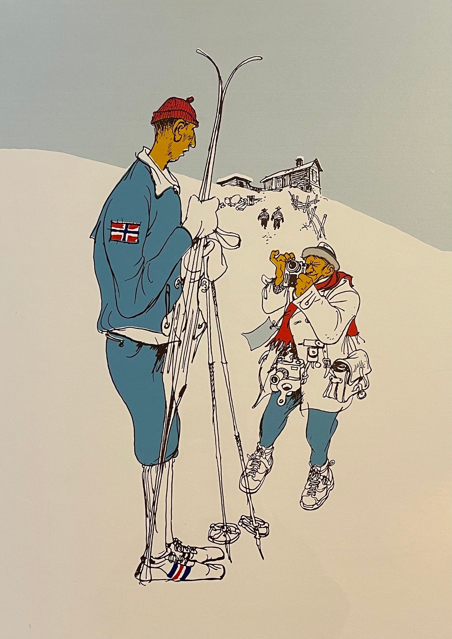 Silketrykk - Harald Grønningen i Falun - 1962