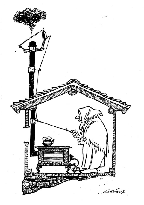 Kjerring - Tegning