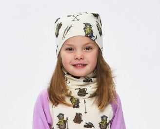 Klypa merinoull lue og hals - offwhite