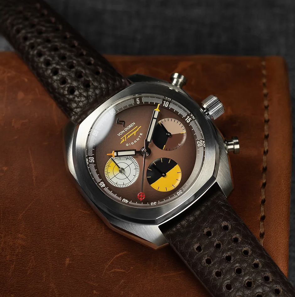 Il Tempo Gigante Automatisk Kronograf, brun klokke