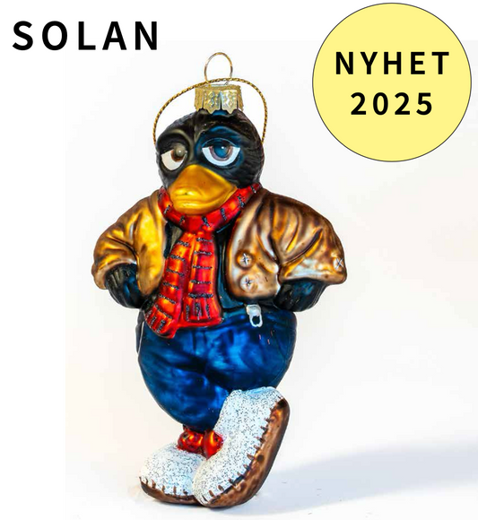 Solan - Flåklypa Julekule FÅ PÅ LAGER
