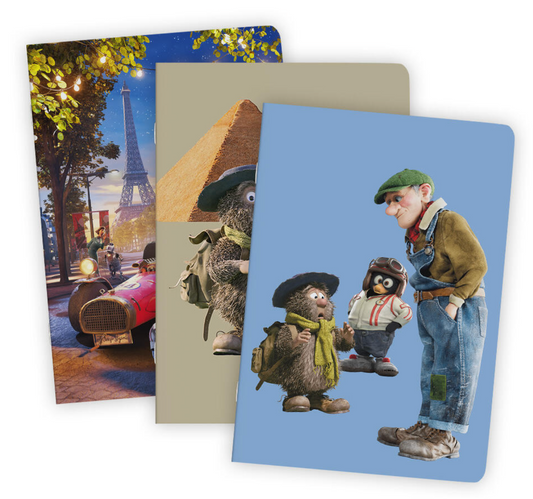 Flåklypa Notatbok 3pk A5 - Soft cover