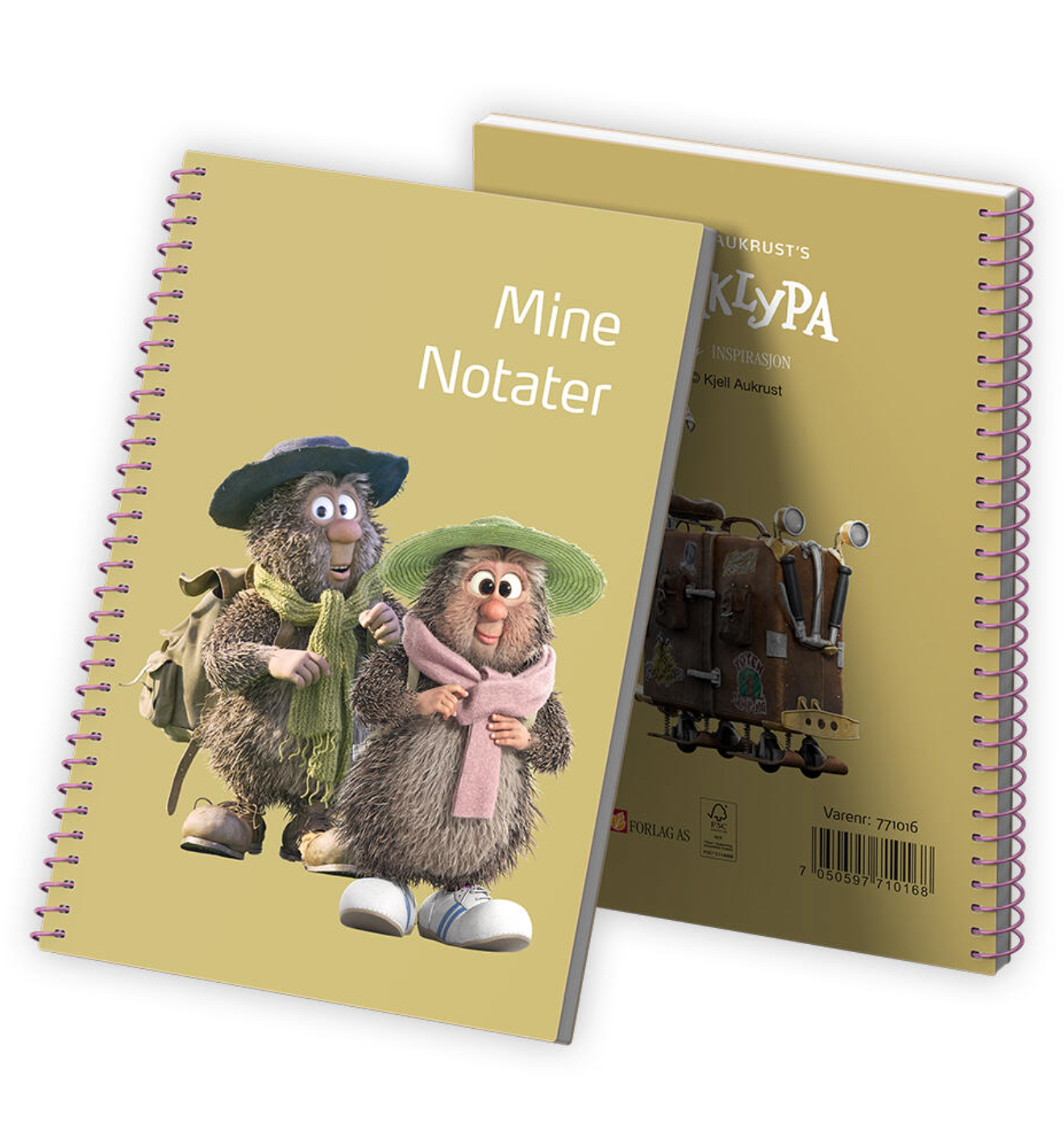 Flåklypa Notatbok A6 - Mine notater Ludvig og Lisa