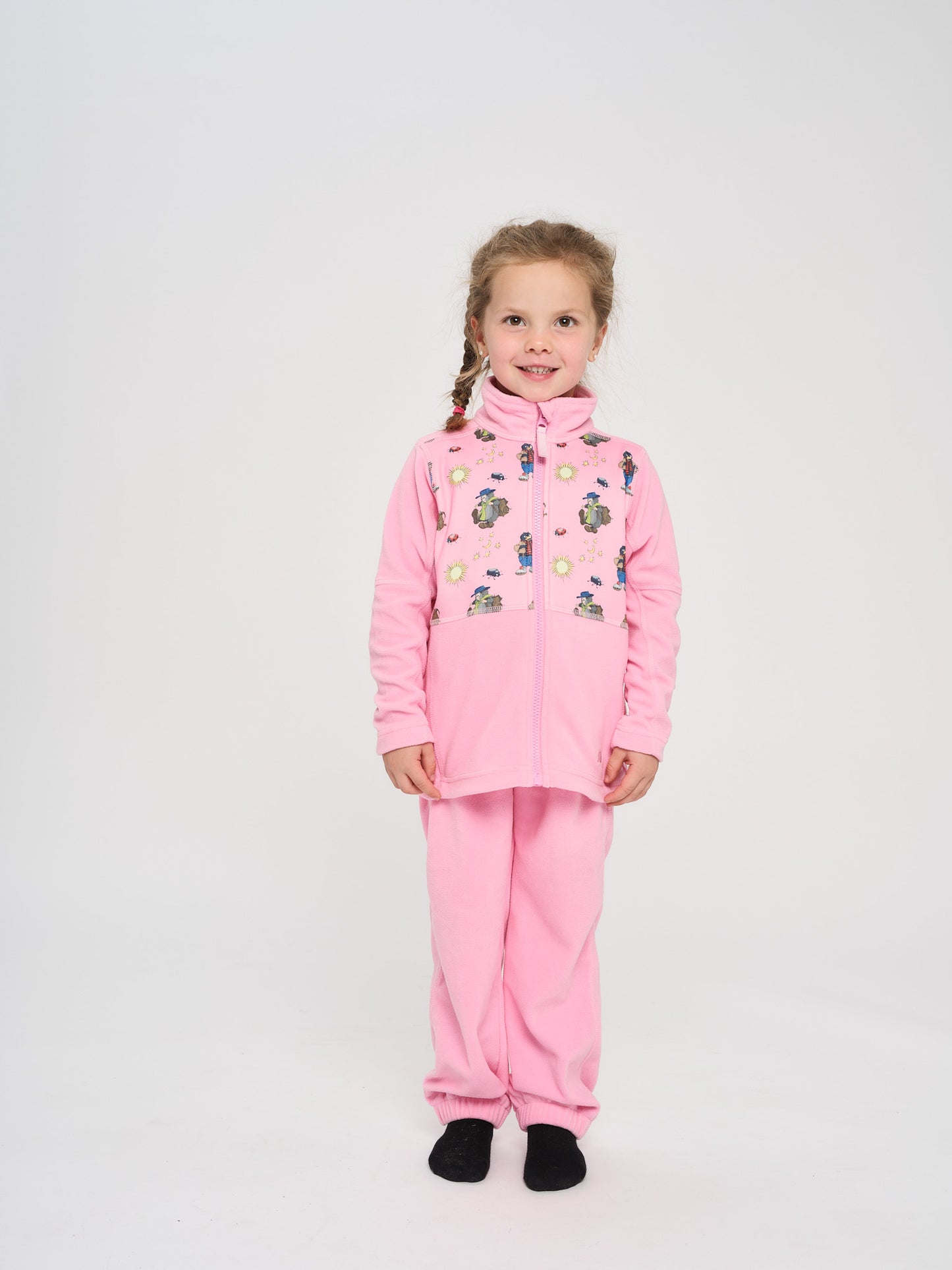 Flåklypa Alvdal, microfleece sett - rosa