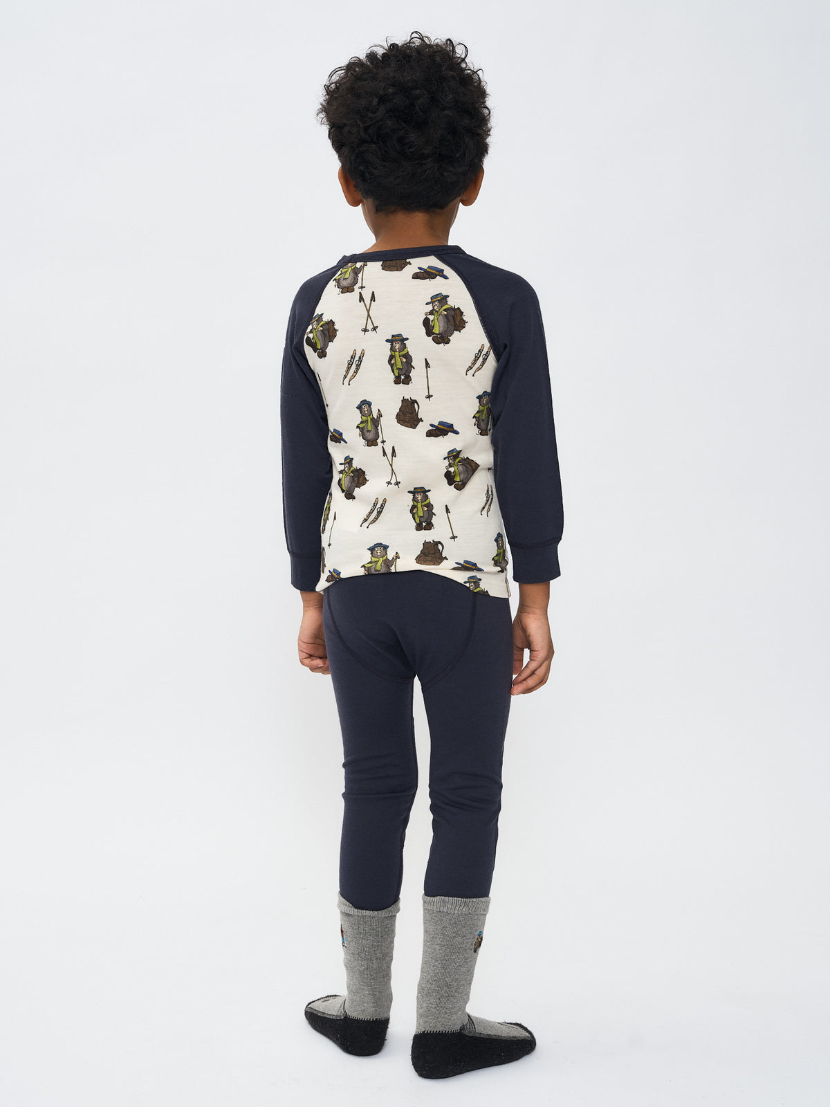 Månelyst merino ullsett - parisian night blå